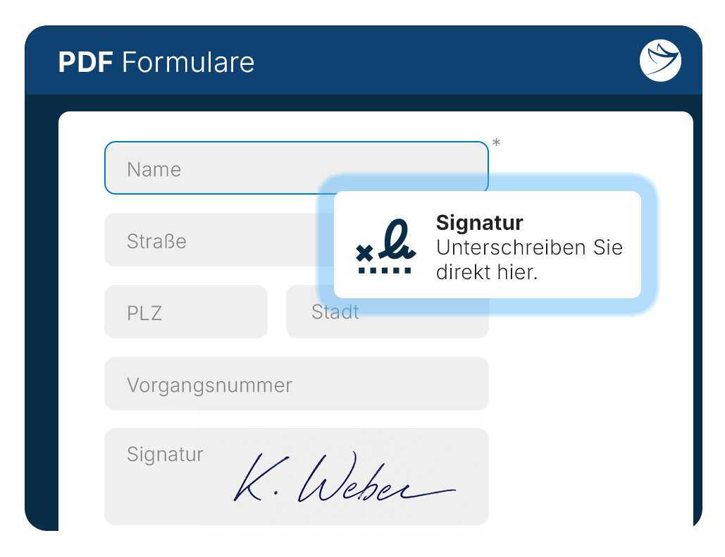 Digitale Signatur eines abgeschlossenen Dokuments